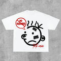 Graphic T-shirt Men Women Vintage Top Hip Hop Streetwear Oversized Tshirt Short Sleeve Casual Clothing Summer Fashion Trendy Tee