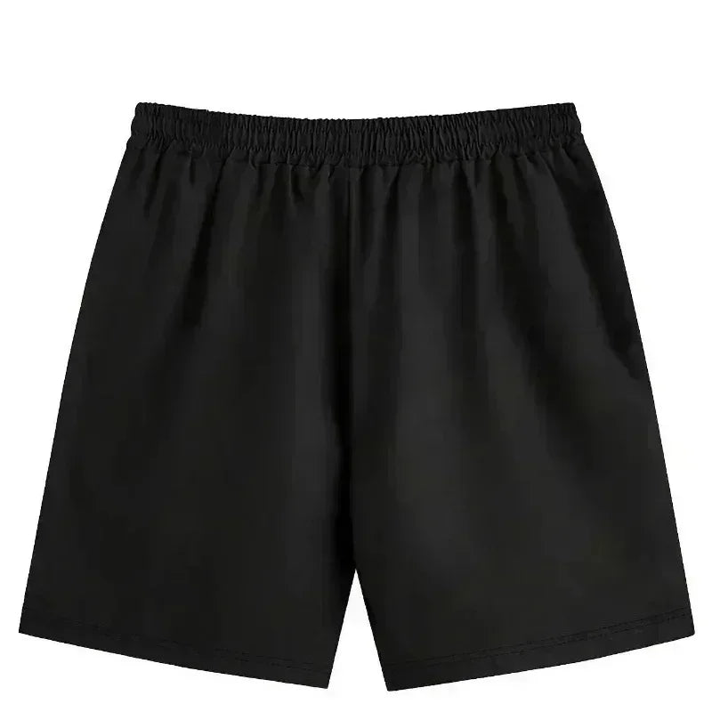Men's Retro Letter Shaped Drawstring Casual Pocket Shorts Printed Casual T-shirt Suitable for Outdoor Sports