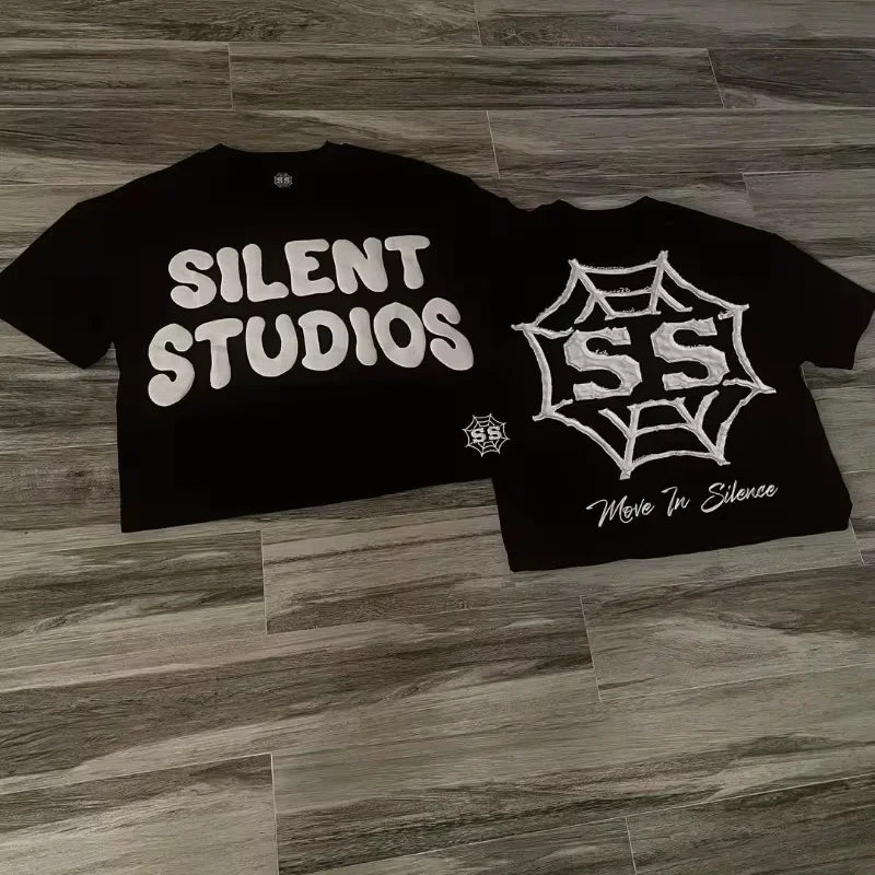 Graphic T-shirt Men Women Vintage Top Hip Hop Streetwear Oversized Tshirt Short Sleeve Casual Clothing Summer Fashion Trendy Tee