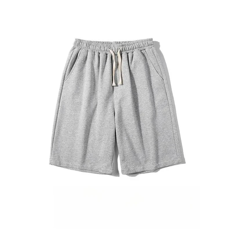 Men's Retro Letter Shaped Drawstring Casual Pocket Shorts Printed Casual T-shirt Suitable for Outdoor Sports